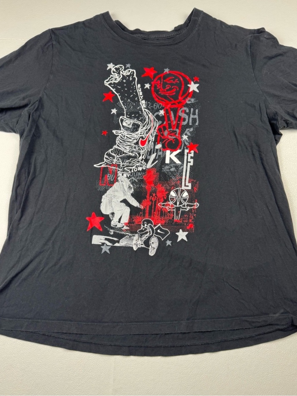 Nike Bury Me In My Lows Graphic Tee Men’s XXL Black Basketball Sneaker Shirt